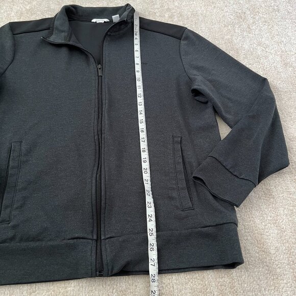 Calvin Klein Long Sleeve Knit Zip Up Shirt Top L - Picture 5 of 7